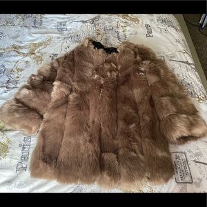 Faux fur coat